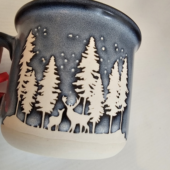 Global Design Forest Deer Holiday Coffee Mug Cup - Picture 2 of 15
